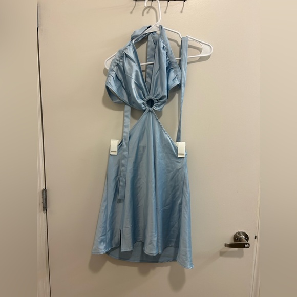NWT Peppermayo Marseille Mini Dress in Baby Blue - Picture 2 of 12